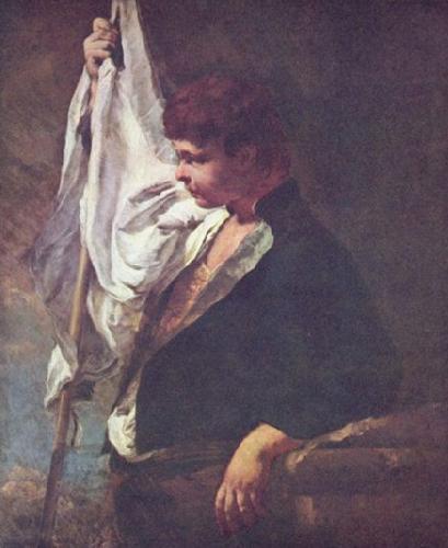 Giovanni Battista Tiepolo Ein junger Fahnentrager oil painting picture